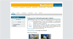 Desktop Screenshot of bumann.de