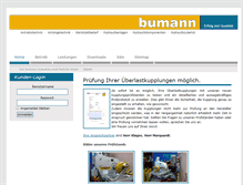 Tablet Screenshot of bumann.de